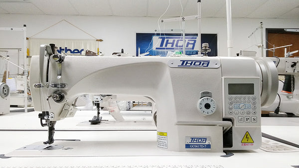THOR GC0617D-7 Automatic Single Needle Walking Foot Sewing Machine w/ Direct Drive Motor