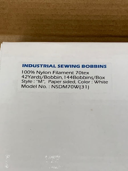 Amann Prewound M Style Bobbins Tex-70 - Nylon Filament