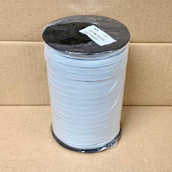 Elastic - Knitted Elastic - Braided Elastic - Elastic for Facemasks - 1/4" Elastic