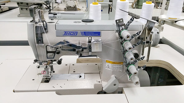 THOR RE-T500-01CB Flatbed Industrial Coverstitch Sewing Machine