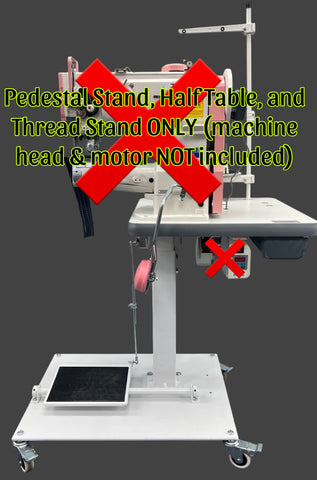 KS Pedestal Stand With Casters & Half Table