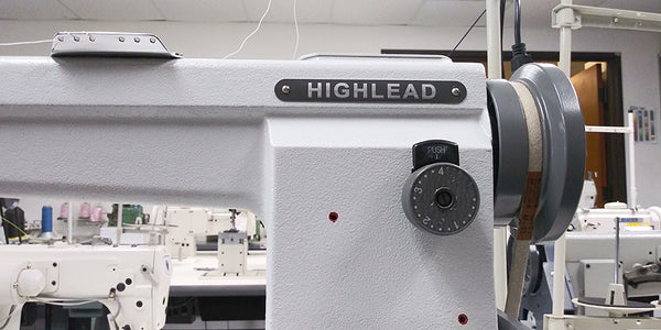 Highlead GC24018 Post Bed Single Needle Roller Foot Sewing Machine