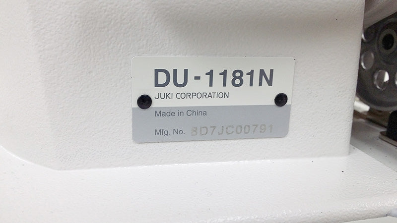 Juki DU-1181N Lockstitch with Servo Motor Sewing Machine - Juki Junkies