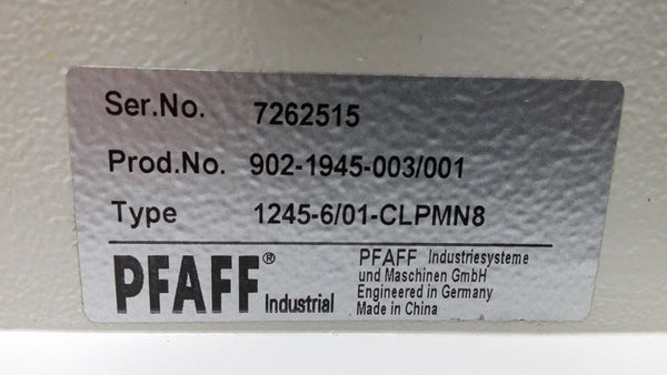 PFAFF 1245 Single Needle Walking Foot Leather and Upholstery Sewing Machine