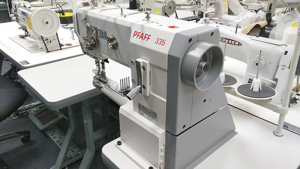 PFAFF 335 Cylinder Arm Walking Foot Sewing Machine w/ Binding