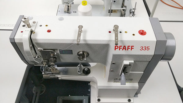 PFAFF 335 Cylinder Arm Walking Foot Sewing Machine w/ Binding