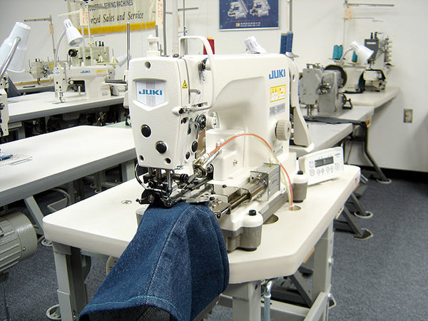 Juki DLN-6390-7 Automatic Cylinder Bed Bottom Hemmer Machine