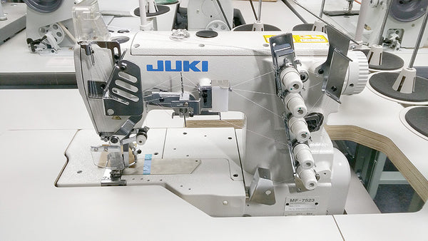 Juki MF-7523-U11 Flat Bed Top & Bottom Coverstitch Sewing Machine