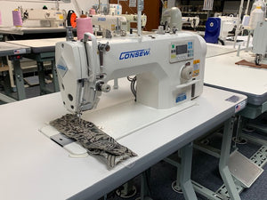 Consew 7360R-7DD High Speed Single Needle, Drop Feed Lockstitch Sewing Machine