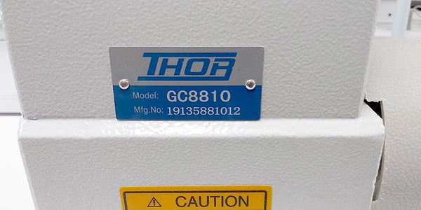 THOR GC8810 Post Bed Top and Bottom Feed Roller Foot Sewing Machine