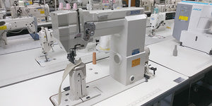 THOR GC8810 Post Bed Top and Bottom Feed Roller Foot Sewing Machine