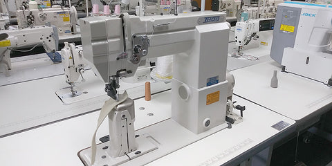 THOR GC8810 Post Bed Top and Bottom Feed Roller Foot Sewing Machine
