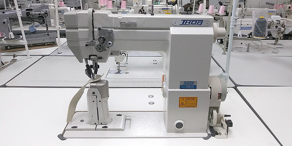 THOR GC8810 Post Bed Top and Bottom Feed Roller Foot Sewing Machine