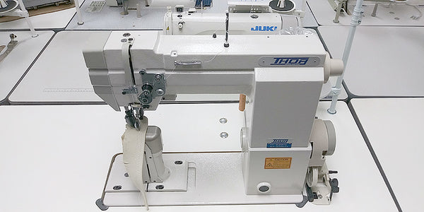 THOR GC8810 Post Bed Top and Bottom Feed Roller Foot Sewing Machine