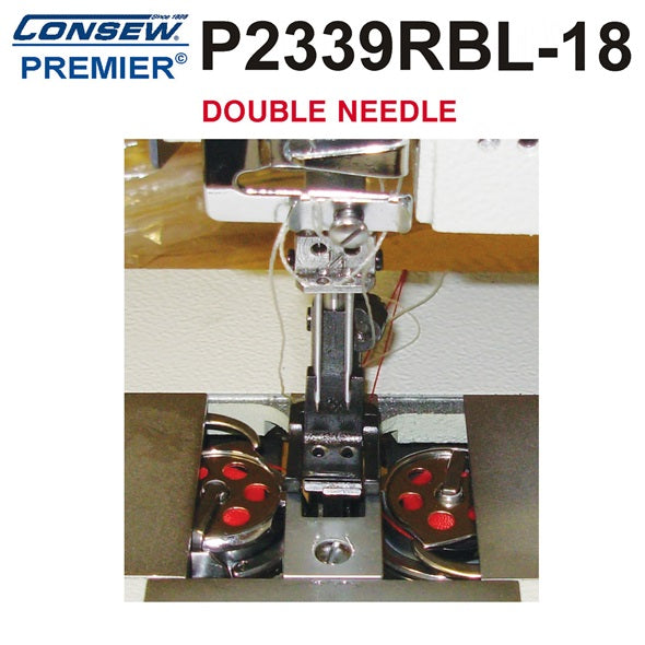 Consew P2339RBL-18 Double Needle Walking Foot Sewing Machine P2339RBLH-18