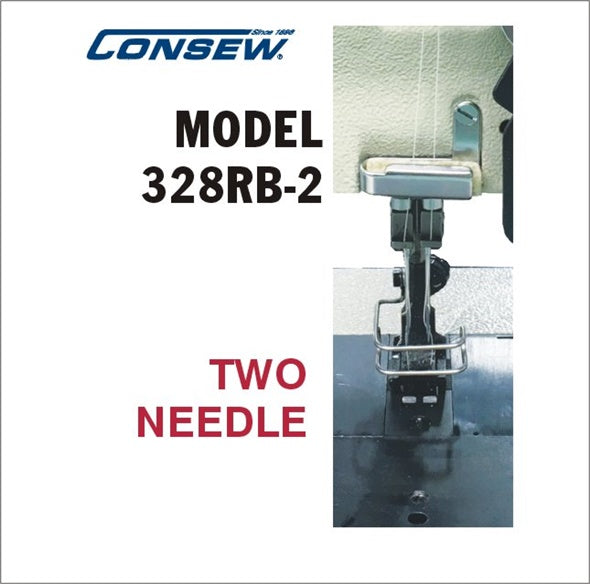 Consew 328RB-2 Split Needle Bar Double Needle Walking Foot Sewing Machine