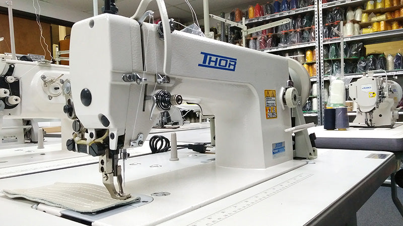 THOR RE-0303 Top and Bottom Feed Walking Foot Sewing Machine. Used Like New  - VF-Sport